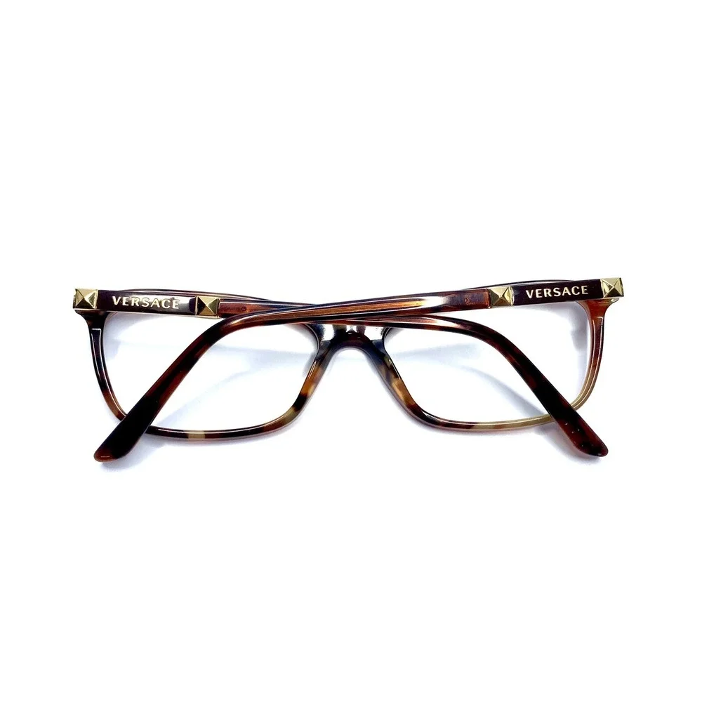 Versace Brown Tortoise Gold Cat Eye Glasses MOD 3186 5077 54 16 140